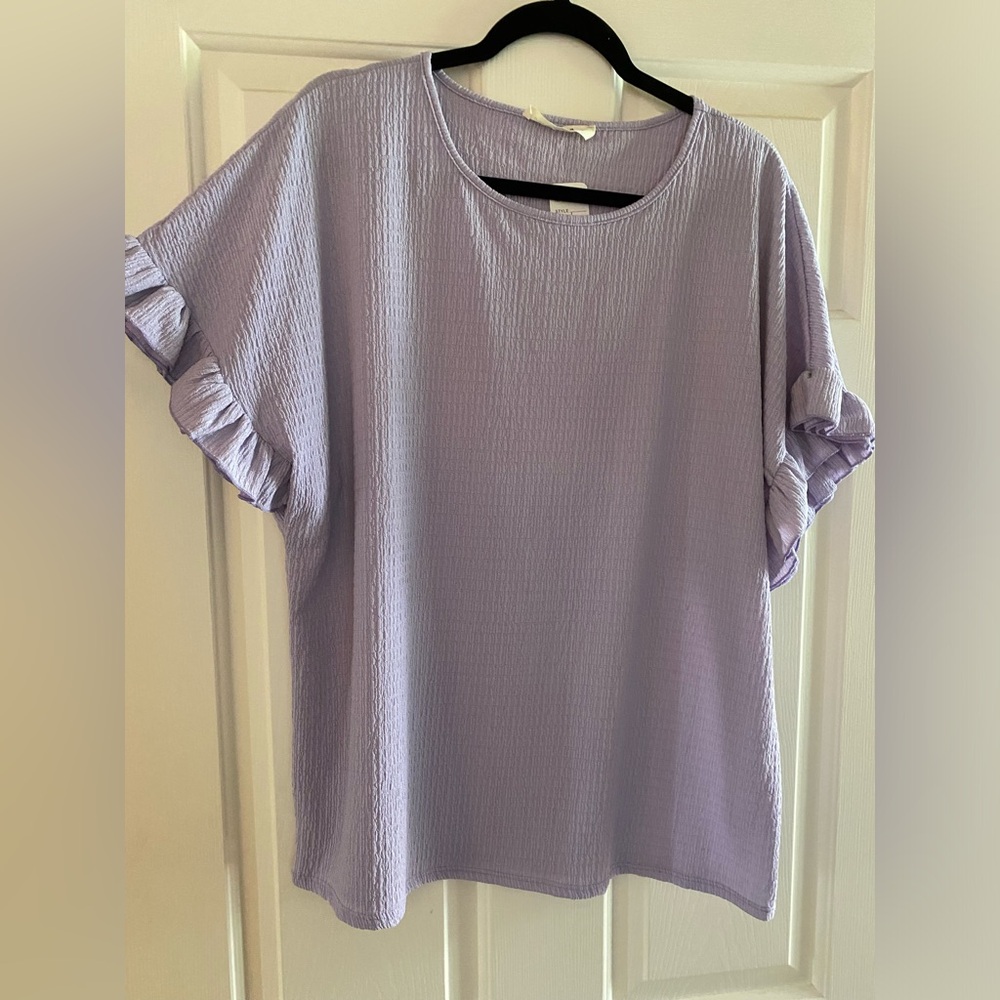 Purple short sleeve top